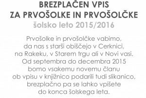 VPIS 2015 2016 300x202 - Brezplačen vpis za prvošolke in prvošolčke v šolskem letu 2015/2016