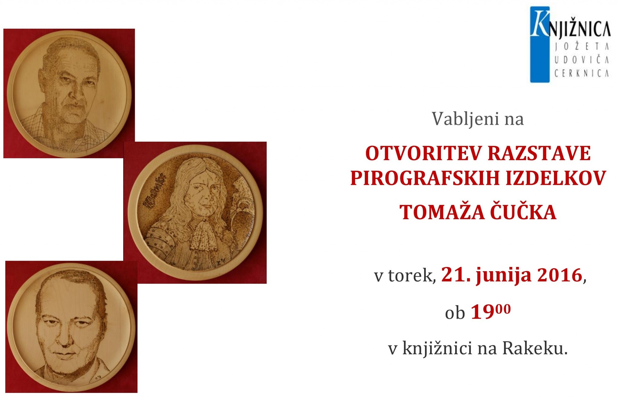 cover 3 - Otvoritev razstave pirografskih izdelkov Tomaža Čučka