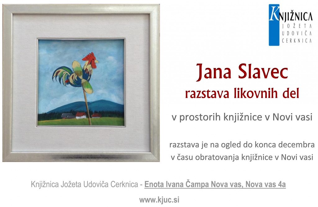 Jana Slavec razstava 1024x667 - Jana Slavec - razstava likovnih del