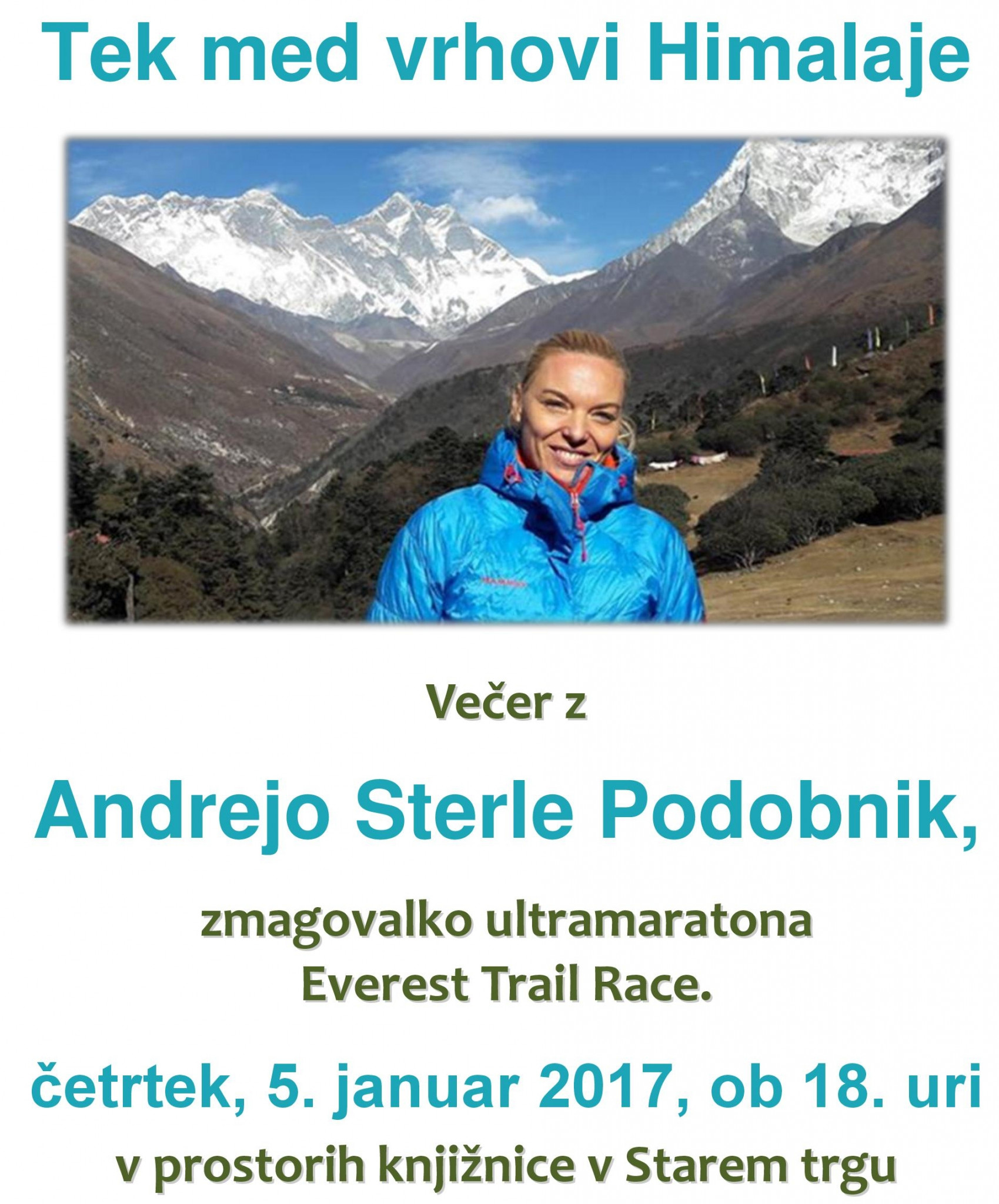 cover 4 - Andreja Sterle Podobnik: Tek med vrhovi Himalaje