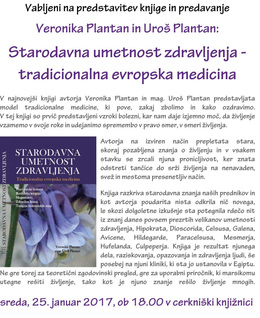 fbvabilo 837x1024 - Veronika in Uroš Plantan: Starodavna umetnost zdravljenja - tradicionalna evropska medicina