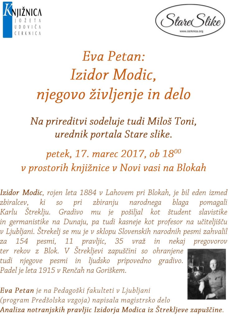 Eva Petan mar 1 755x1024 - Eva Petan: Izidor Modic, njegovo življenje in delo