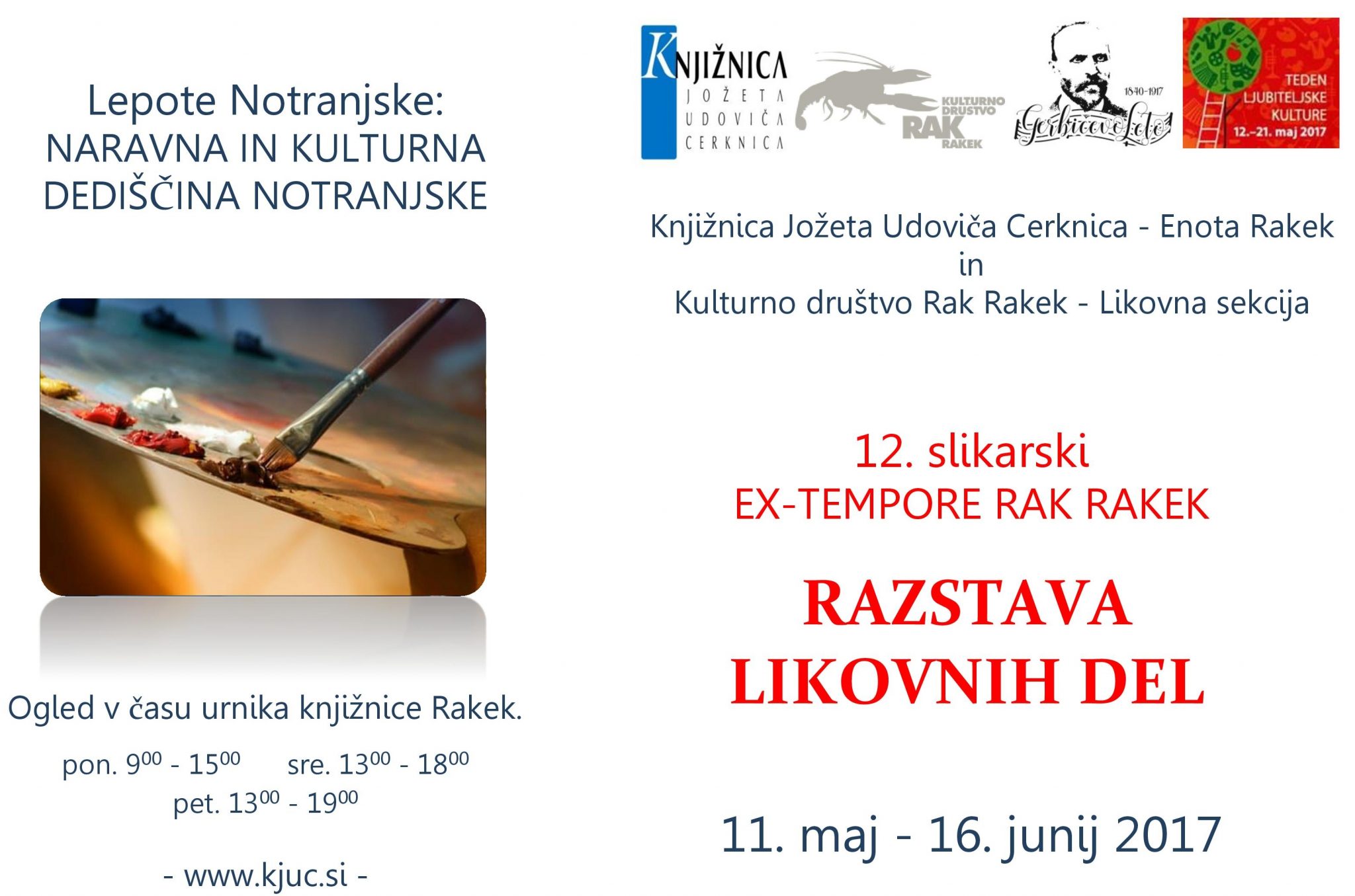cover 6 - 12. slikarski Ex-tempore Rak Rakek – razstava likovnih del