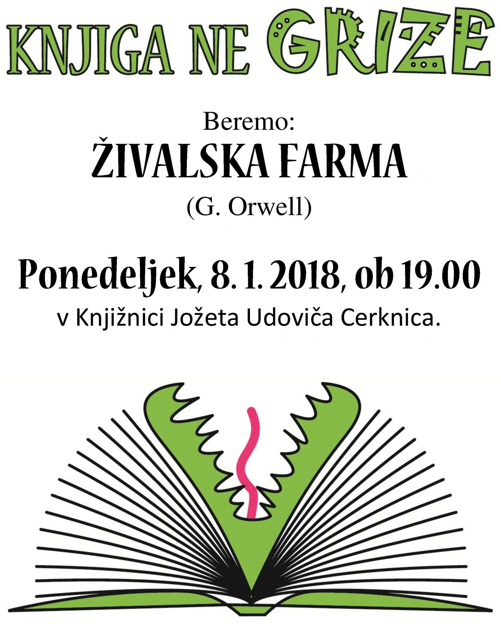 cover 1 - Knjiga ne grize: G. Orwell - Živalska farma