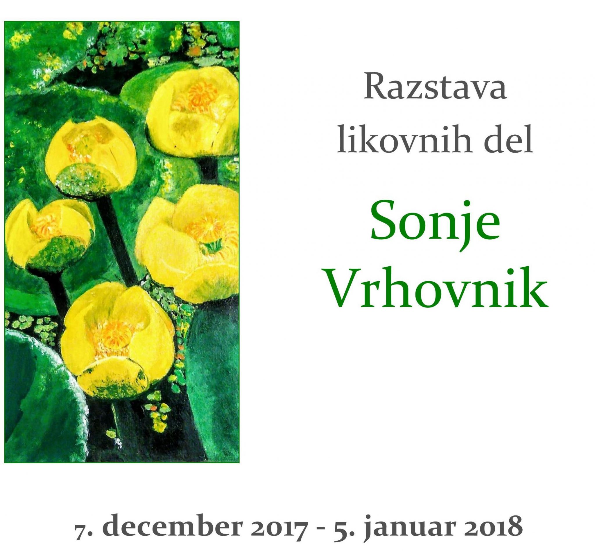 cover 3 - Razstava likovnih del Sonje Vrhovnik