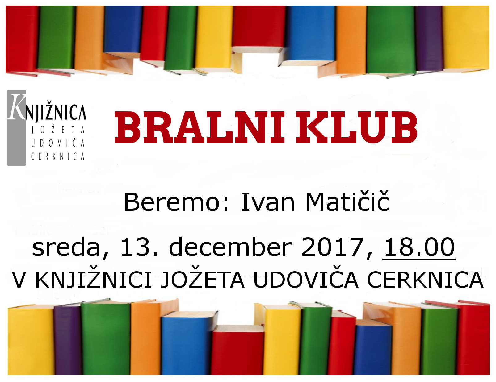 vabilo 4sestanek - Bralni klub: Ivan Matičič