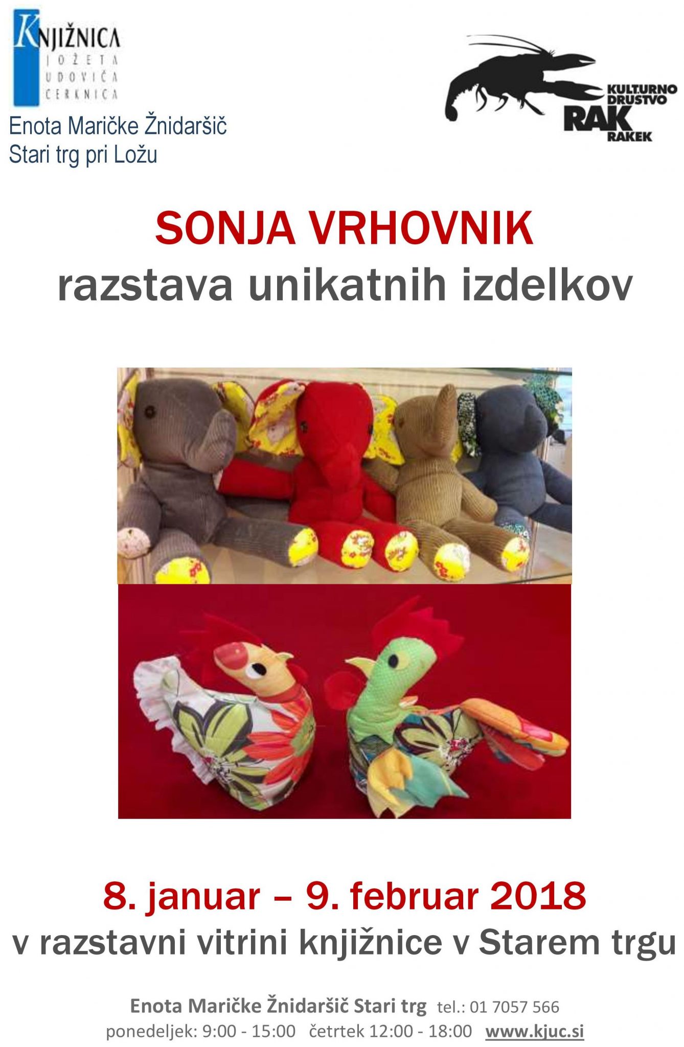 cover 6 - Sonja Vrhovnik - razstava unikatnih izdelkov