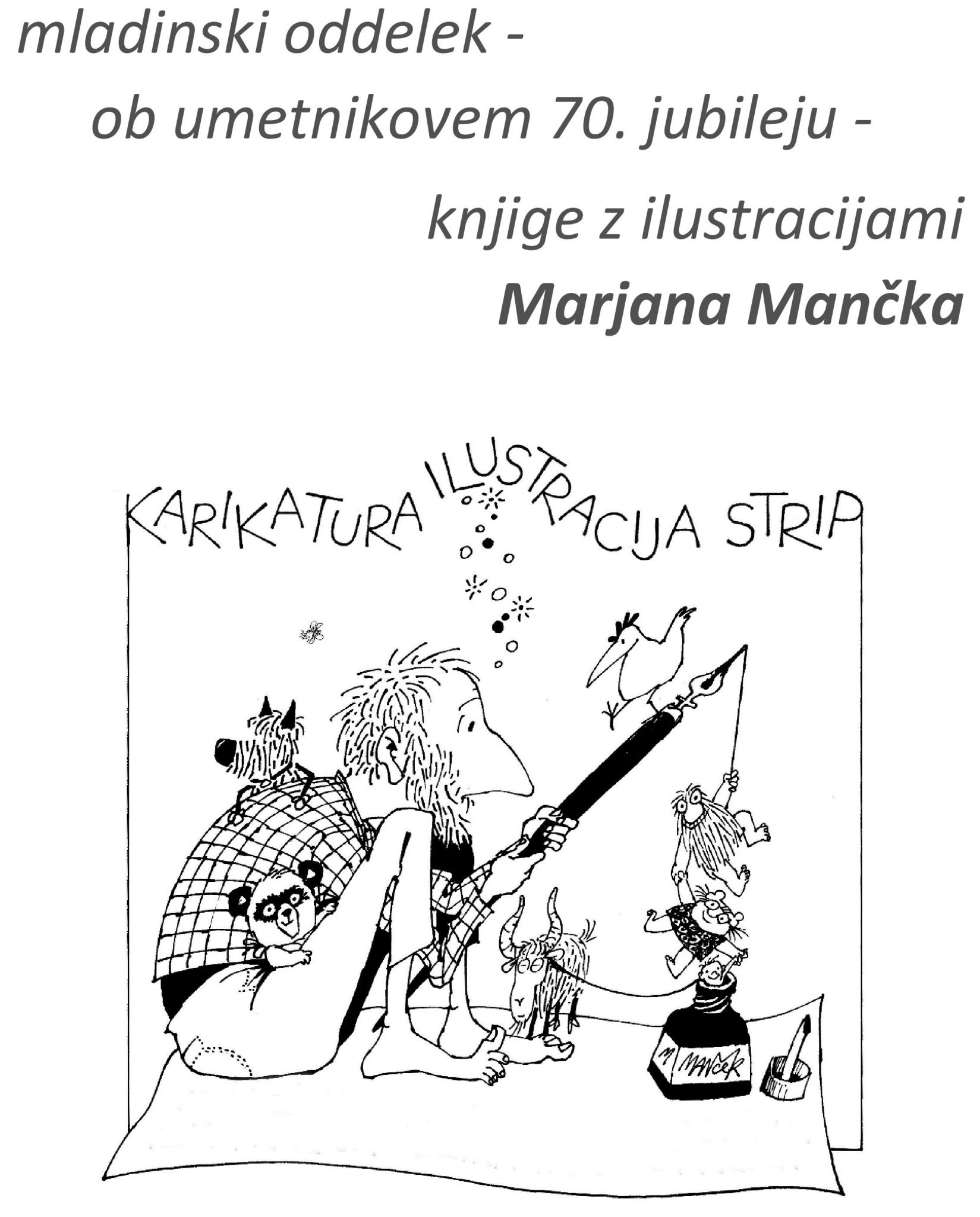 cover 12 - Razstava knjig z ilustracijami Marjana Mančka