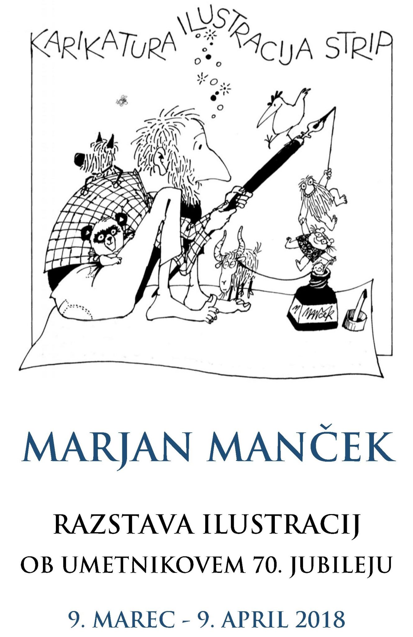 cover 1 - Marjan Manček – razstava ob 70. jubileju