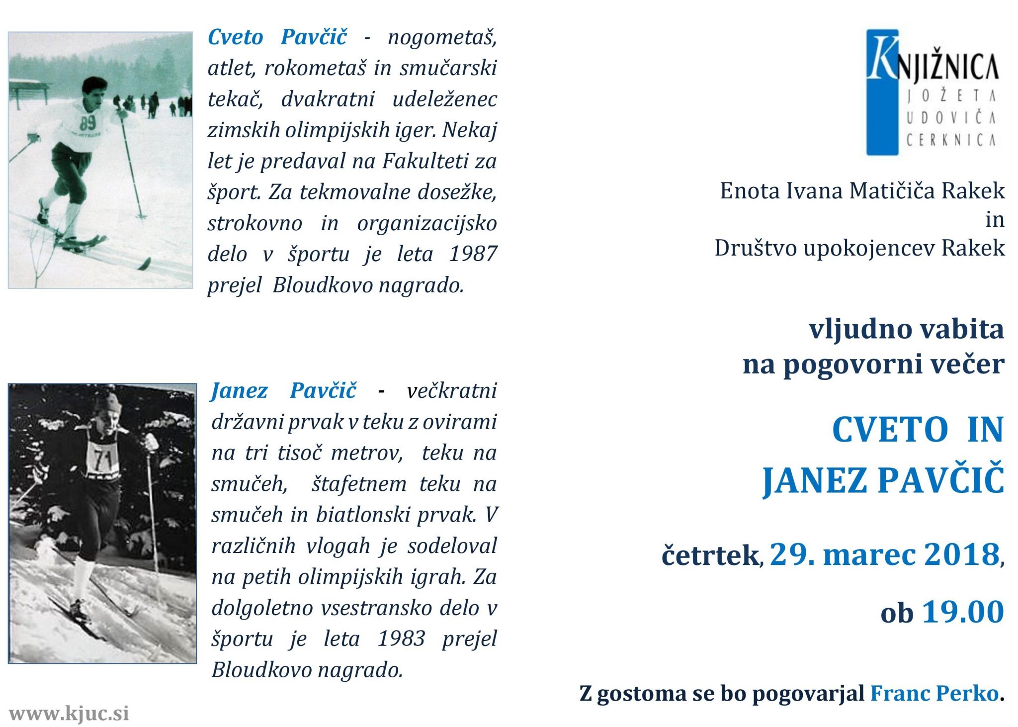 cover 2 - Cveto in Janez Pavčič - pogovorni večer