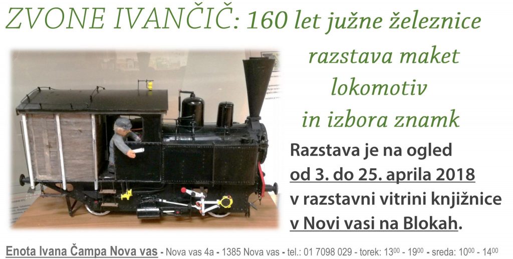 fb 1 1024x517 - Zvone Ivančič: 160 let južne železnice - razstava maket lokomotiv in izbora znamk