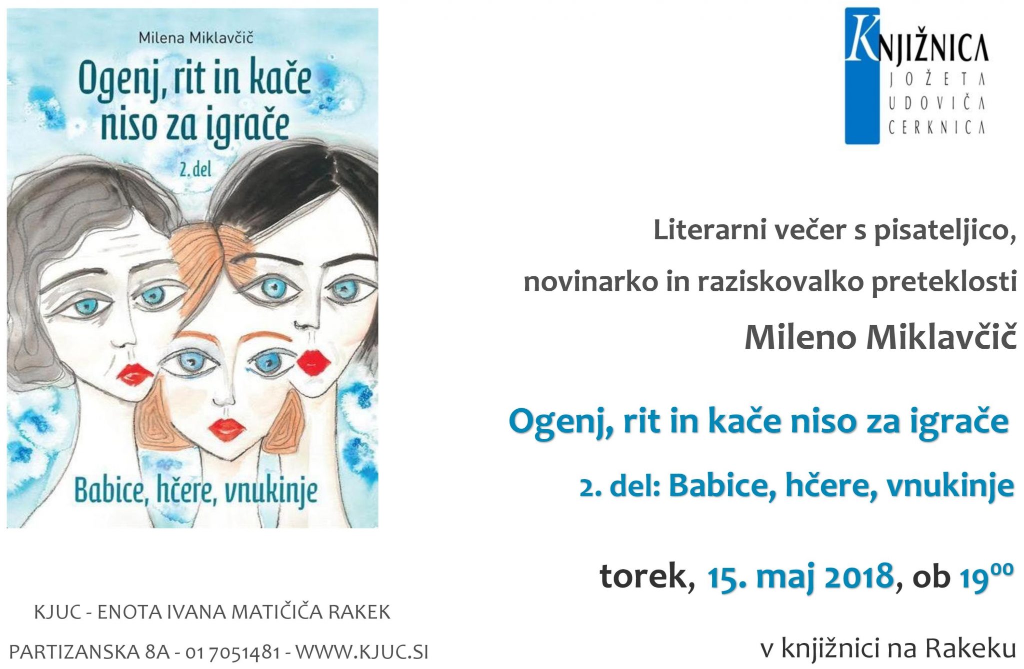 cover 5 - Literarni večer z Mileno Miklavčič