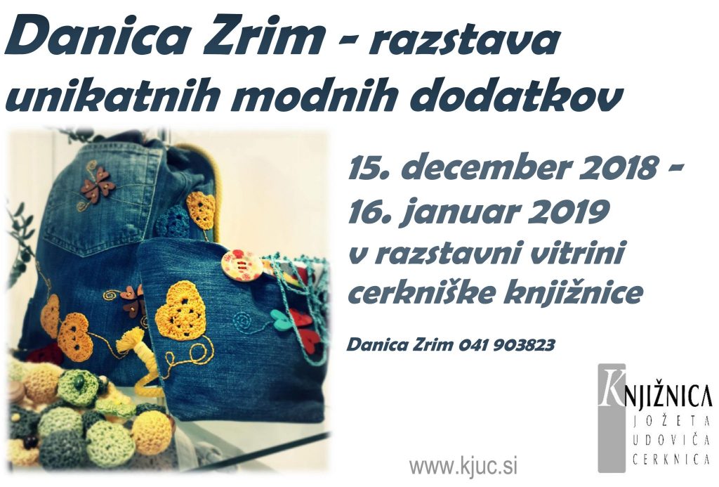 Danica Zrim 1024x693 - Danica Zrim - razstava unikatnih modnih dodatkov