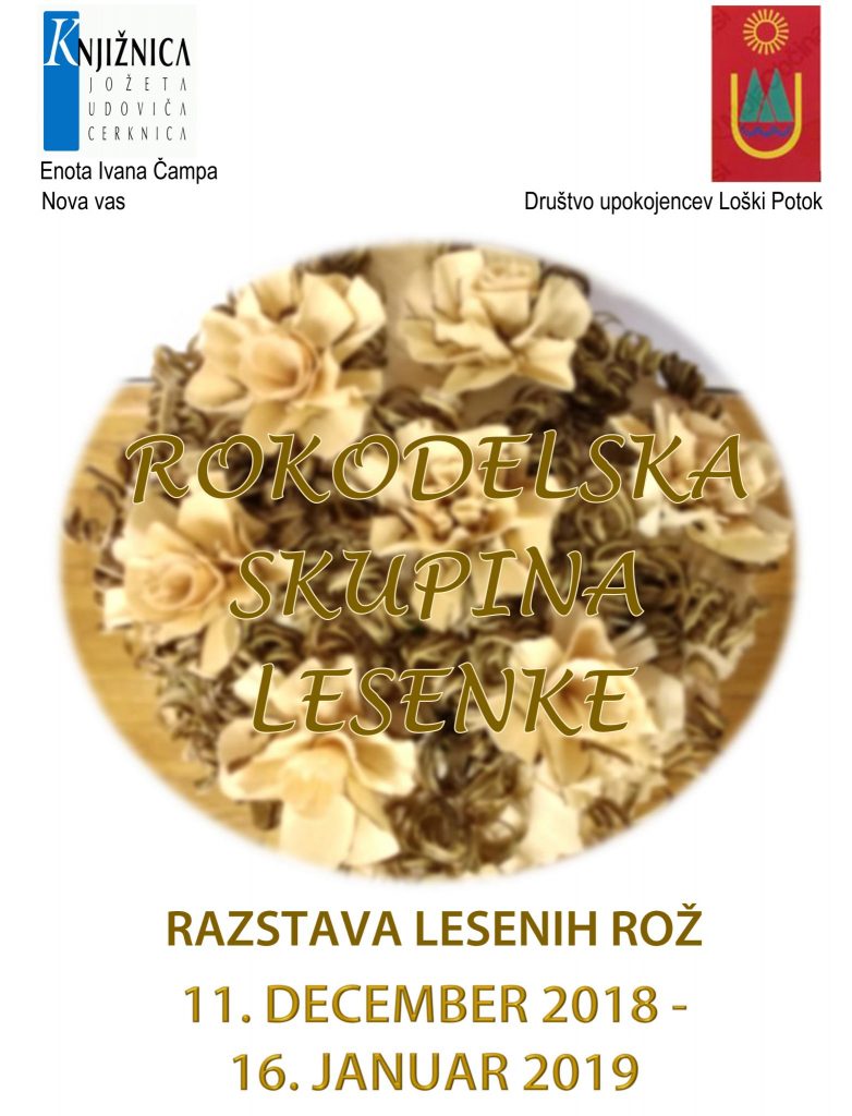 Lesenke nova vas 782x1024 - Rokodelska skupina Lesenke - razstava lesenih rož