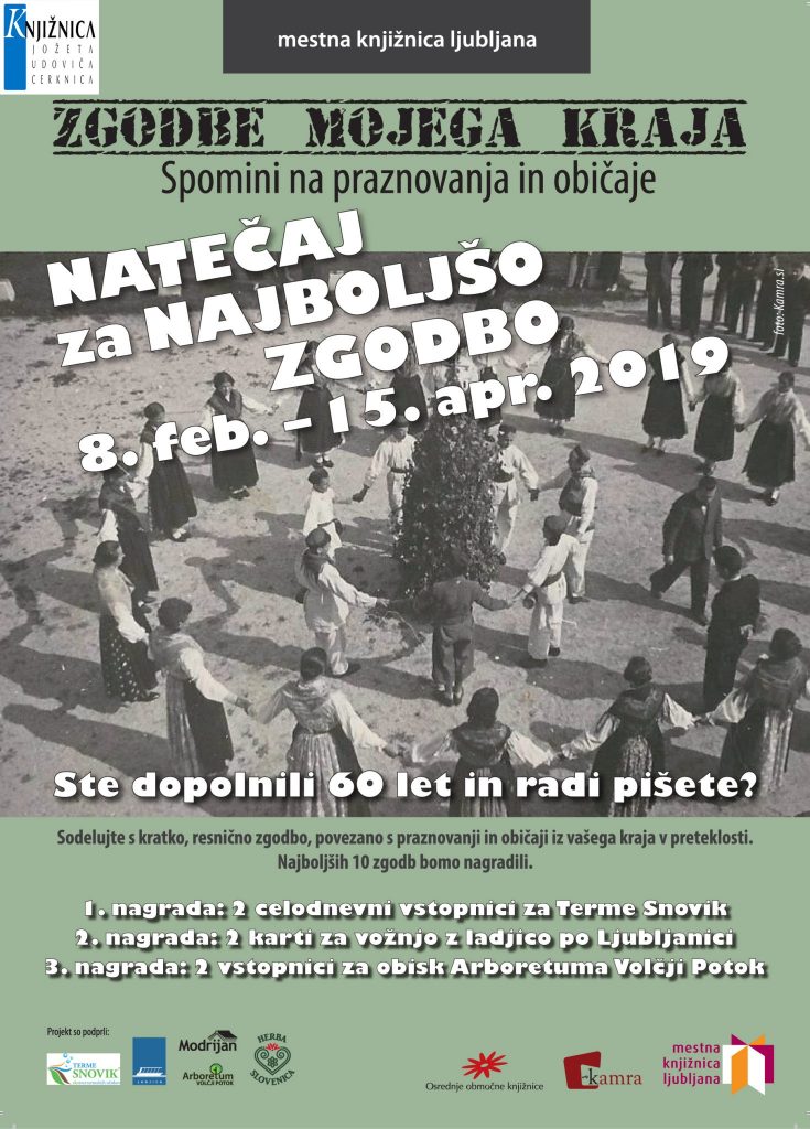TISK letak A5 1 copy 735x1024 - Natečaj za najboljšo zgodbo: Zgodbe mojega kraja: spomini na praznovanja in običaje.