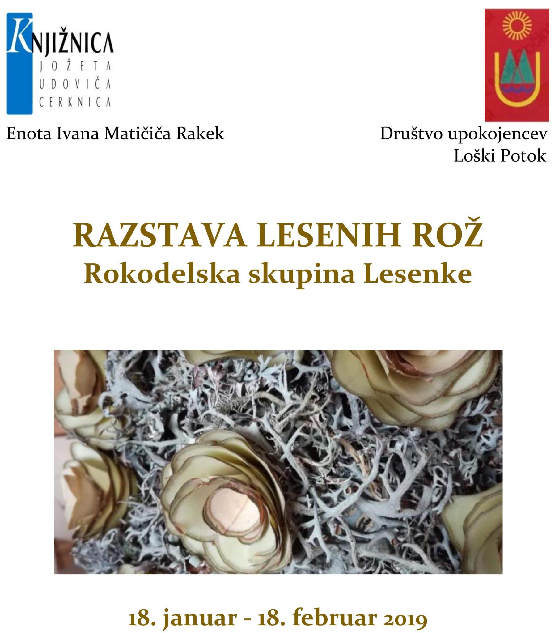 cover 2 - Razstava lesenih rož - rokodelska skupina Lesenke
