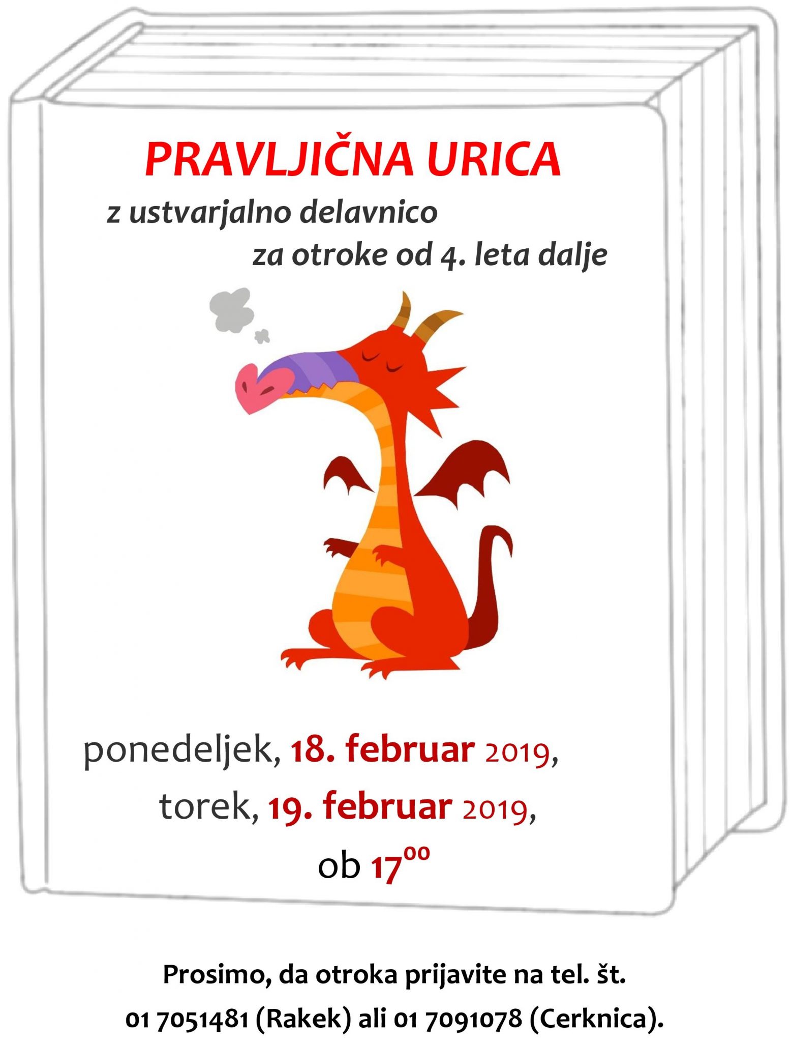 cover - Pravljična urica z ustvarjalno delavnico za otroke od 4. leta dalje – Rakek