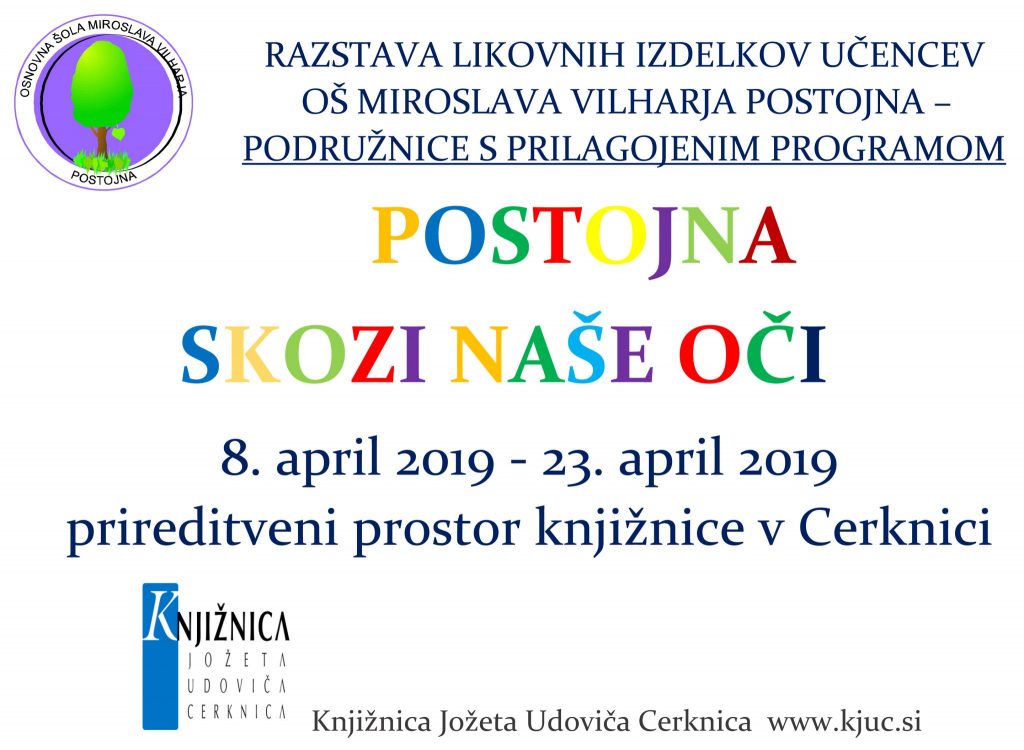 RAZSTAVA LIKOVNIH IZDELKOV UČENCEV 1024x750 - Postojna skozi naše oči – Razstava likovnih izdelkov učencev OŠ Miroslava Vilharja Postojna – Podružnice s prilagojenim programom
