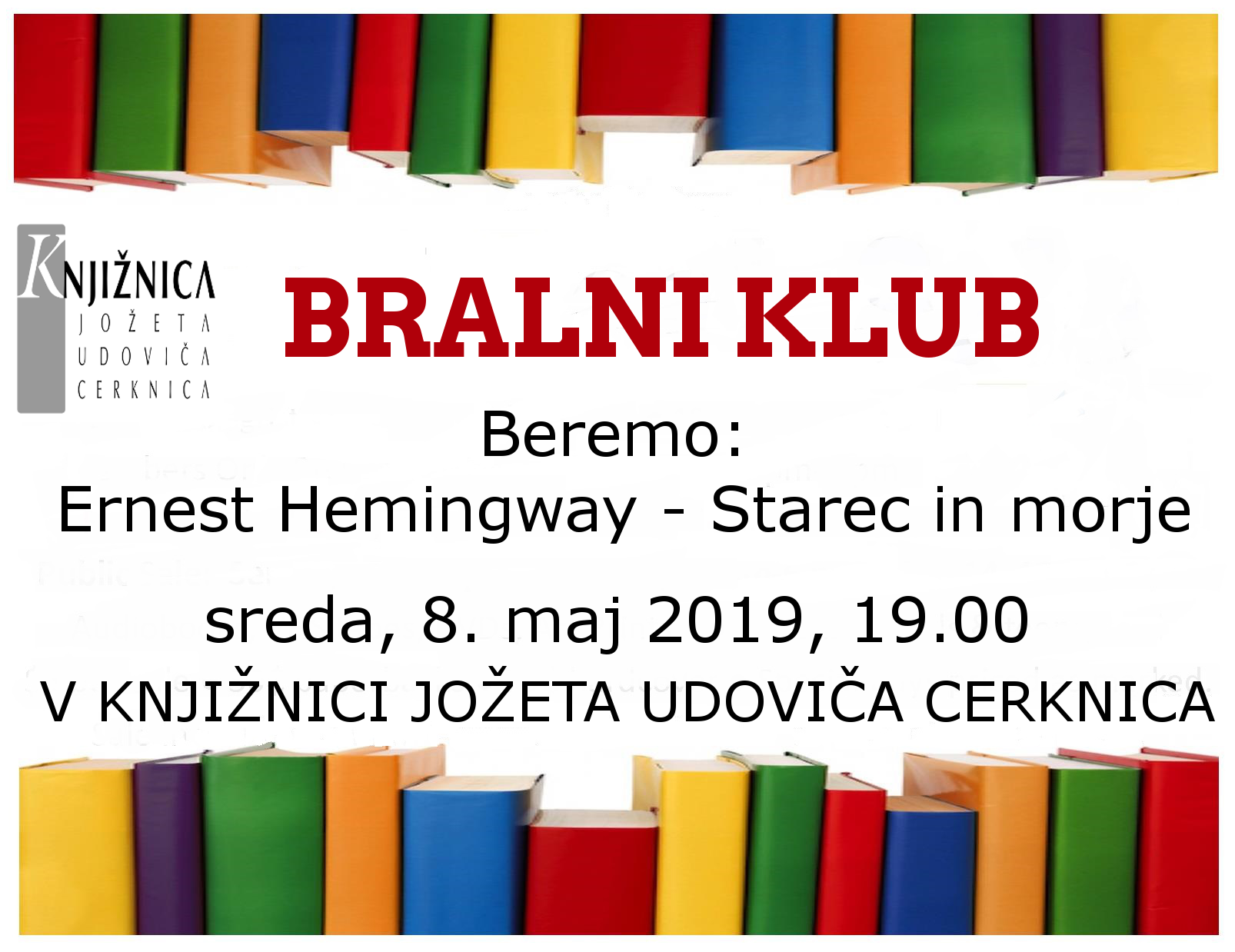 vabilo 9sestanek - Bralni klub: Ernest Hemingway - Starec in morje
