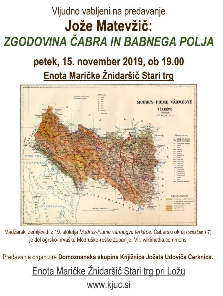 Matevzic nov 2018 772x1024 - Jože Matevžič: Zgodovina Čabra in Babnega Polja