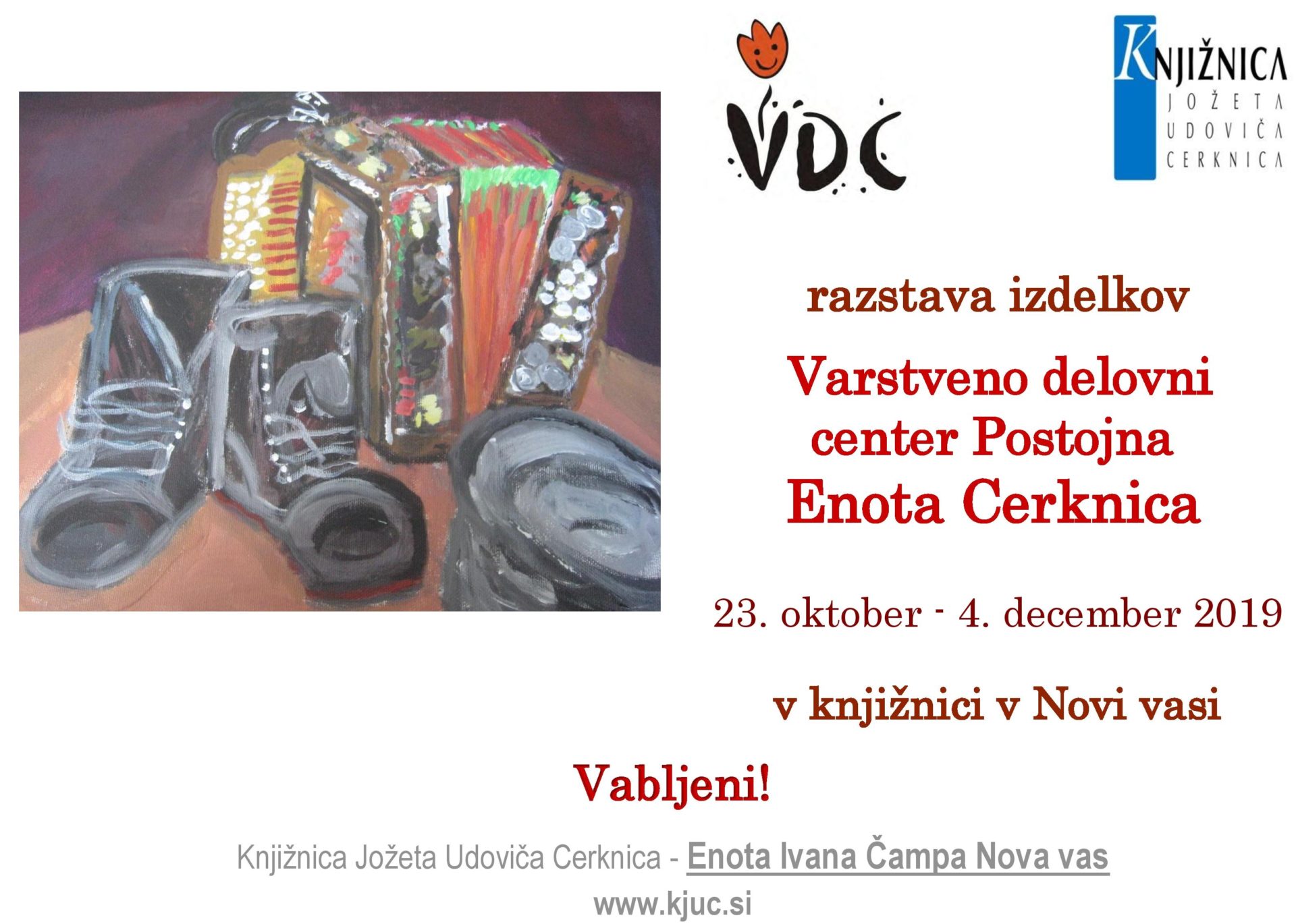 cover - Razstave izdelkov – VDC Postojna - Enota Cerknica