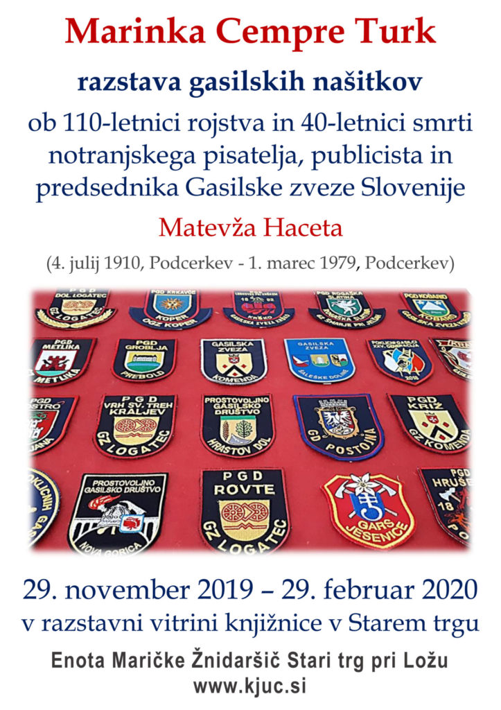 fMarinka Cempre Turk 723x1024 - Marinka Cempre Turk - razstava gasilskih našitkov