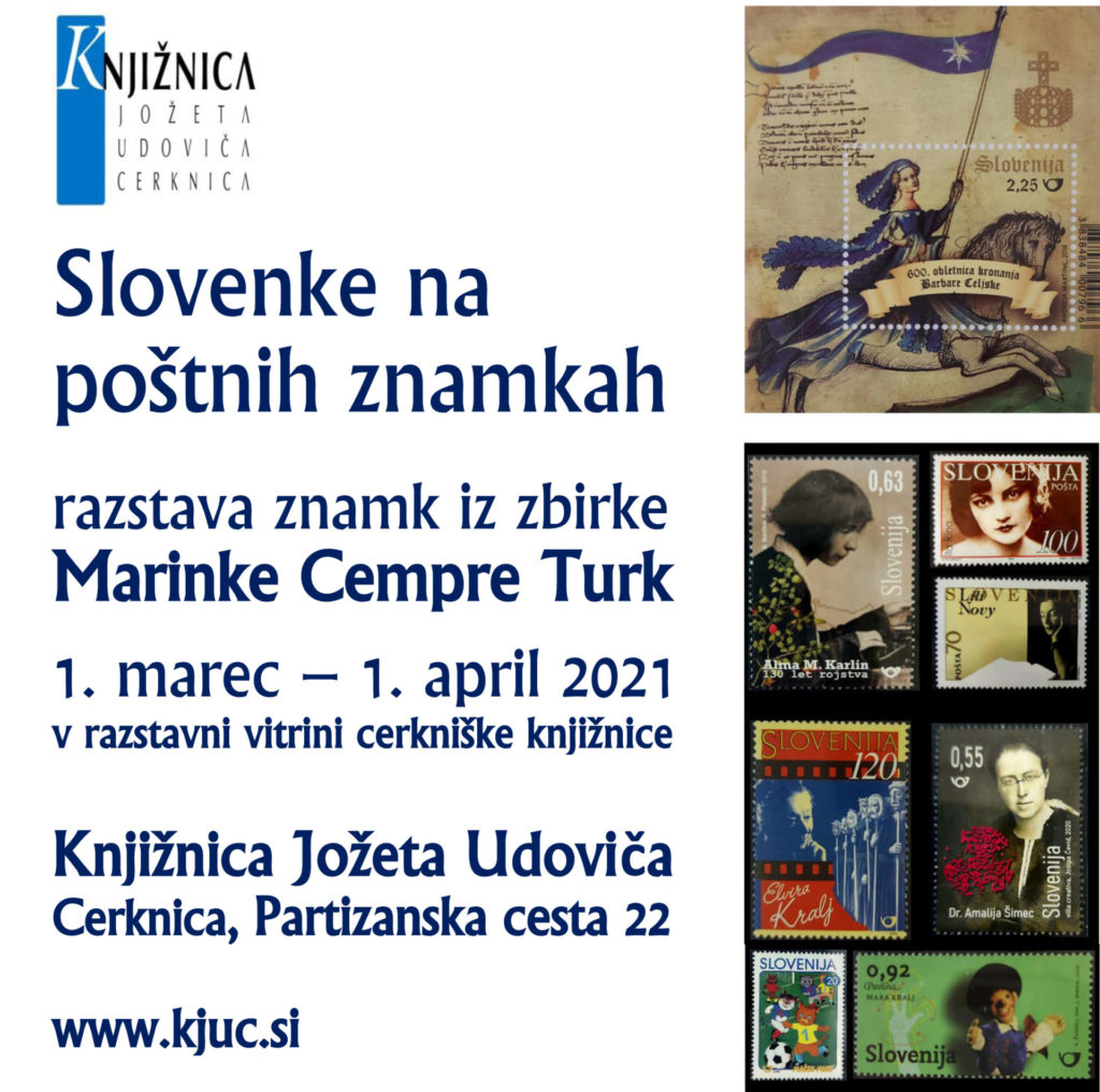 1Slovenke na postnih znamkah 1024x1017 - Marinka Cempre Turk: Slovenke na poštnih znamkah