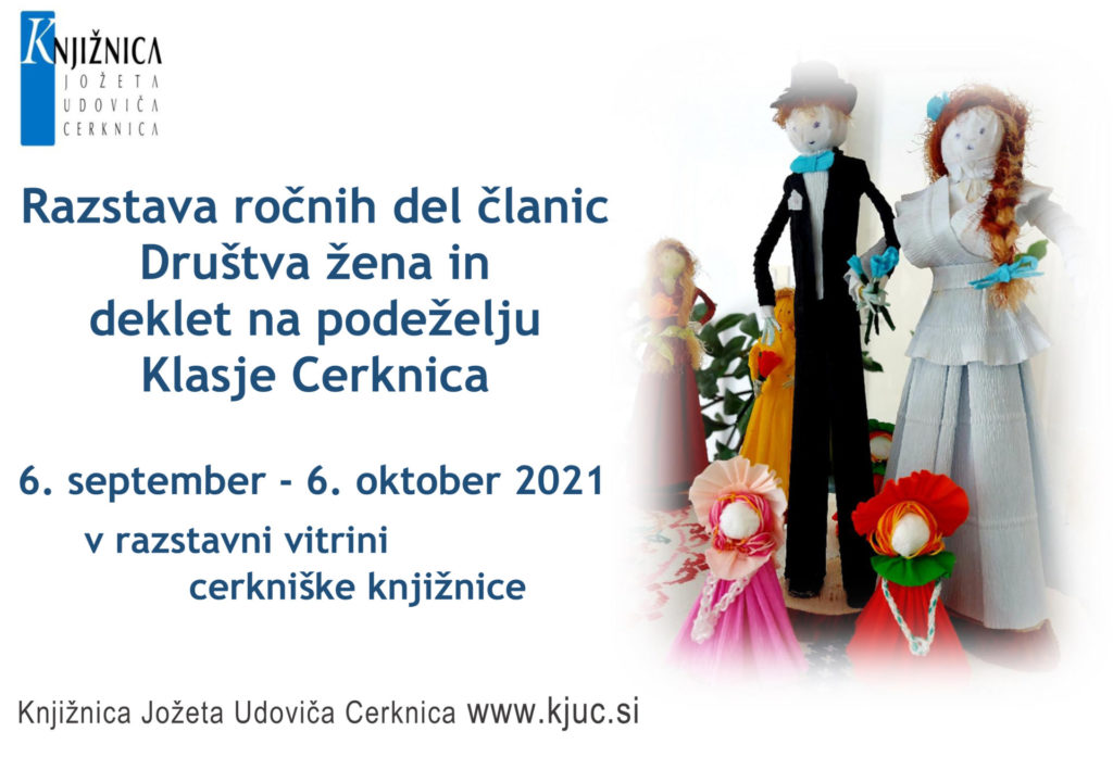 Razstava rocnih del clanic 1024x697 - Razstava ročnih del članic Društva žena in deklet na podeželju Klasje Cerknica