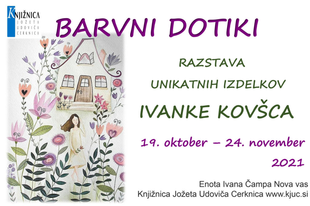 BARVNI DOTIKI copy 1024x681 - Barvni dotiki - razstava unikatnih izdelkov Ivanke Kovšca