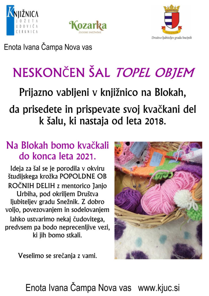 vabilo NV 725x1024 - Topel objem - kvačkanje neskončnega šala na Blokah