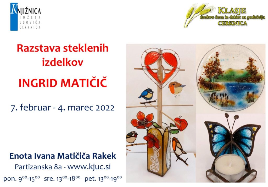 cover 2 1024x718 - Razstava steklenih izdelkov Ingrid Matičič