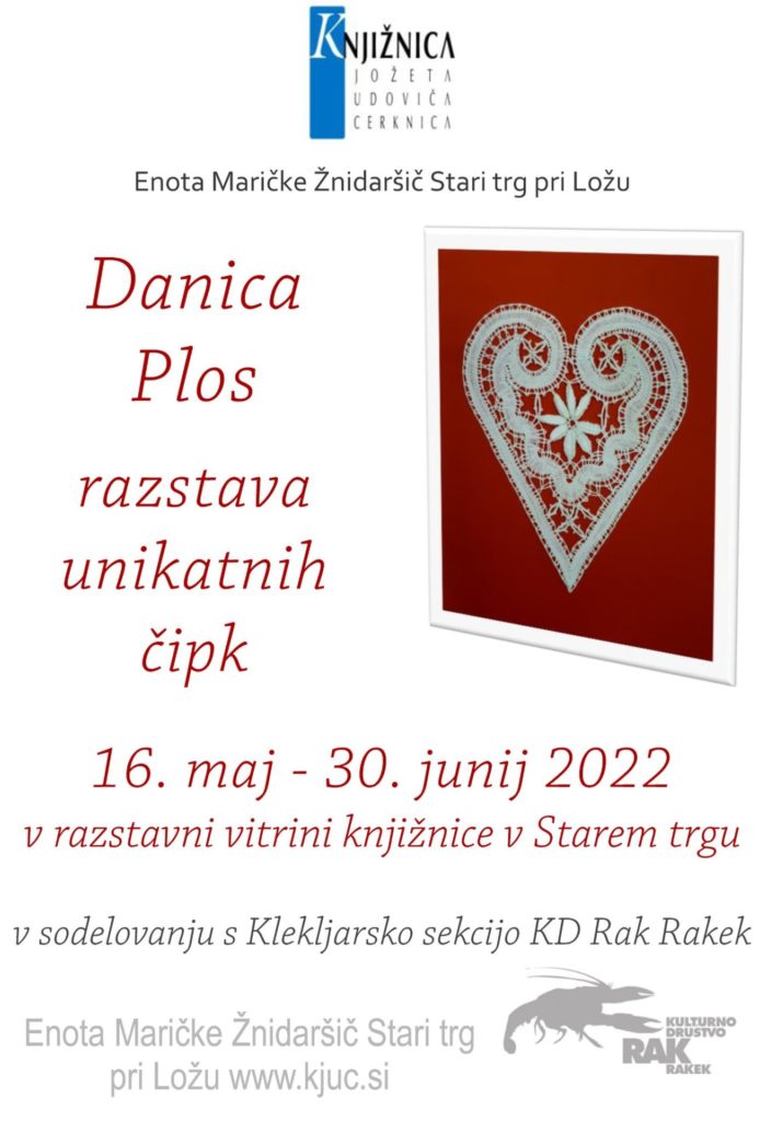 Danica Plos maj jun 22 694x1024 - Danica Plos - razstava unikatnih čipk