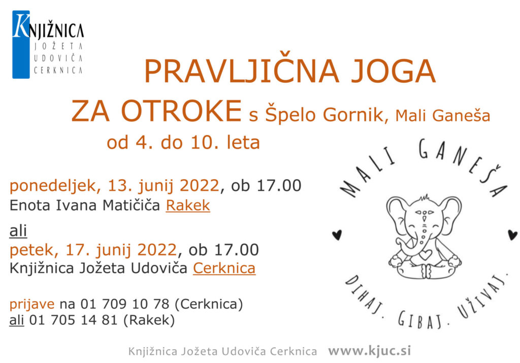 PRAVLJICNA JOGA vabilo C R 1024x715 - Pravljična joga za otroke s Špelo Gornik, Mali Ganeša - od 4. do 10. leta