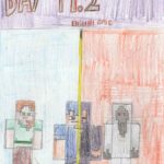 Avtorski stripi trinajstletnega Kristijana Polšaka na temo videoigre Minecraft