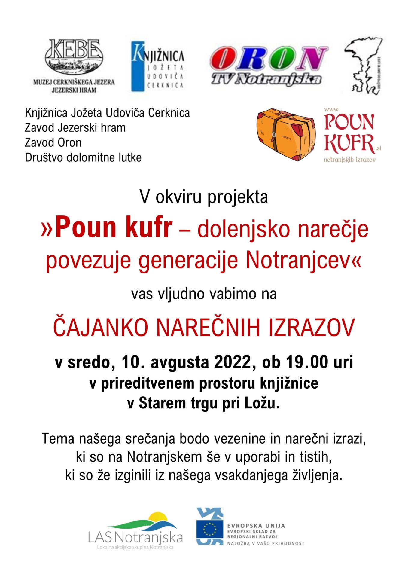 poun kufr page 001 1 - Poun kufr – dolenjsko narečje povezuje generacije Notranjcev - čajanka narečnih izrazov