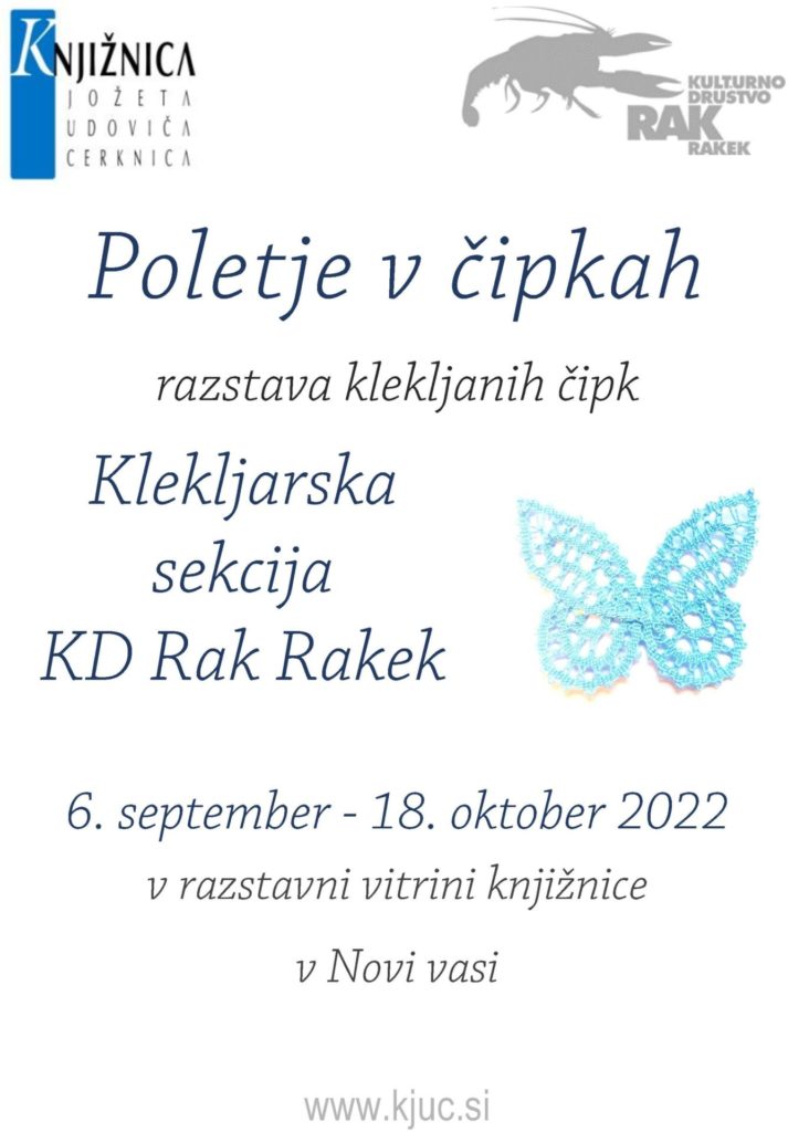 Poletje v cipkah. Nova vas page 001 1 713x1024 - Poletje v čipkah - razstava klekljanih čipk Klekljarske sekcije KD Rak Rakek