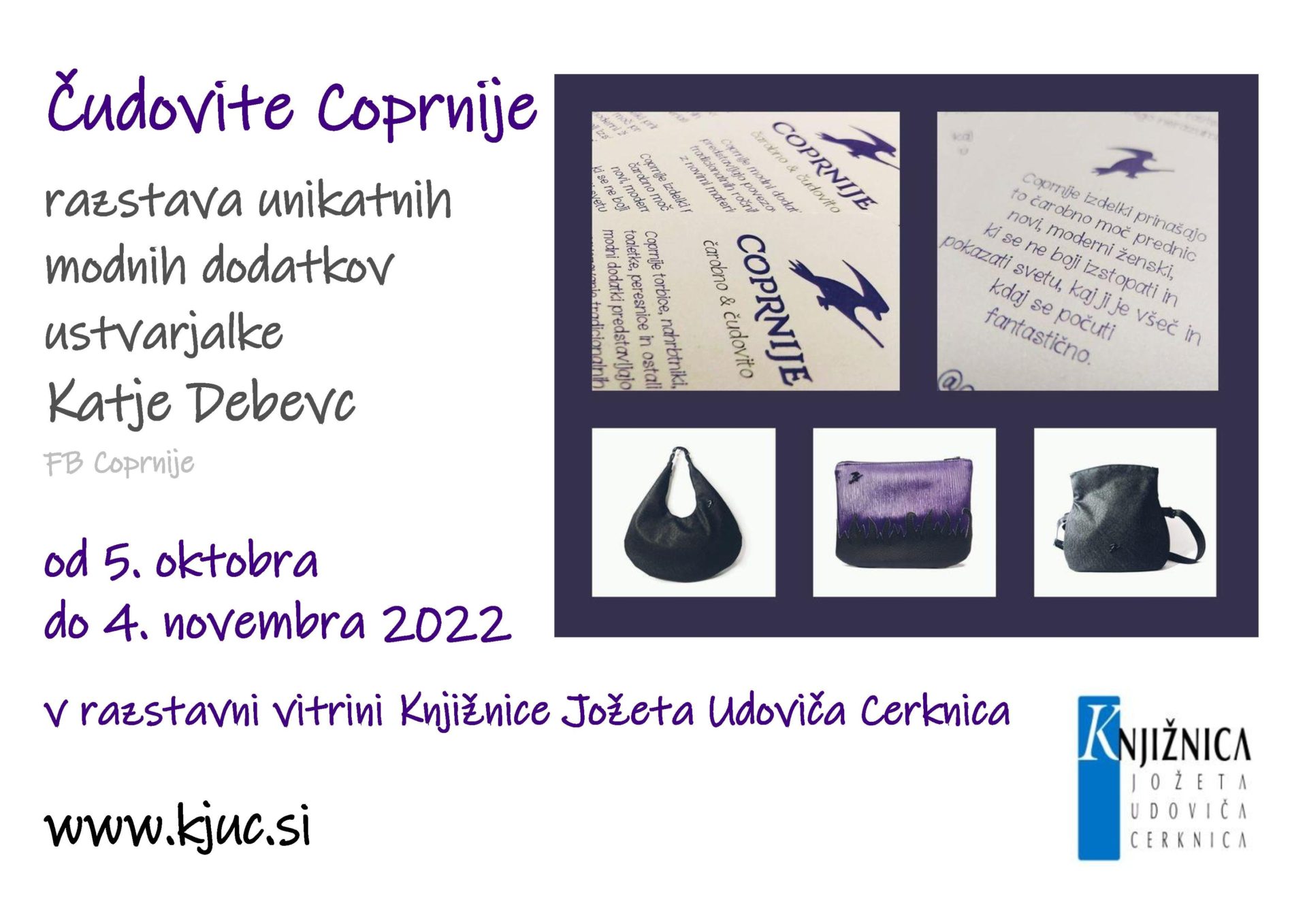 Cudovite Coprnije page 001 - Čudovite Coprnije - razstava unikatnih modnih dodatkov ustvarjalke Katje Debevc