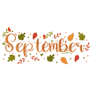 pngtree september lettering with autumn leaves decoration png image 236677 - Dogodki