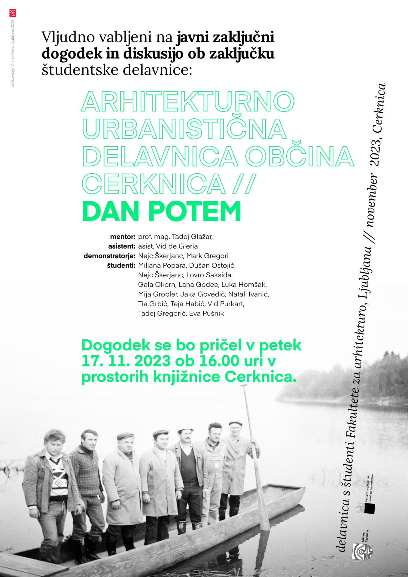 2023 11 15 DELAVNICA CERKNICA PLAKAT DOGODEK - Dogodki