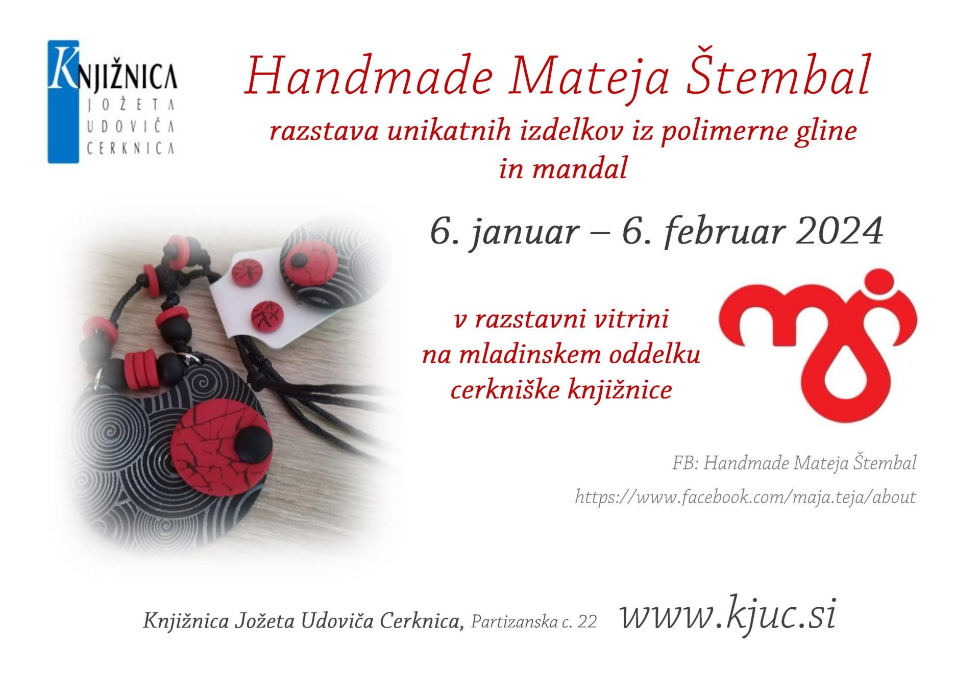 Handmade Mateja Stembal page 001 - Handmade Mateja Štembal - razstava unikatnih izdelkov iz polimerne gline in mandal