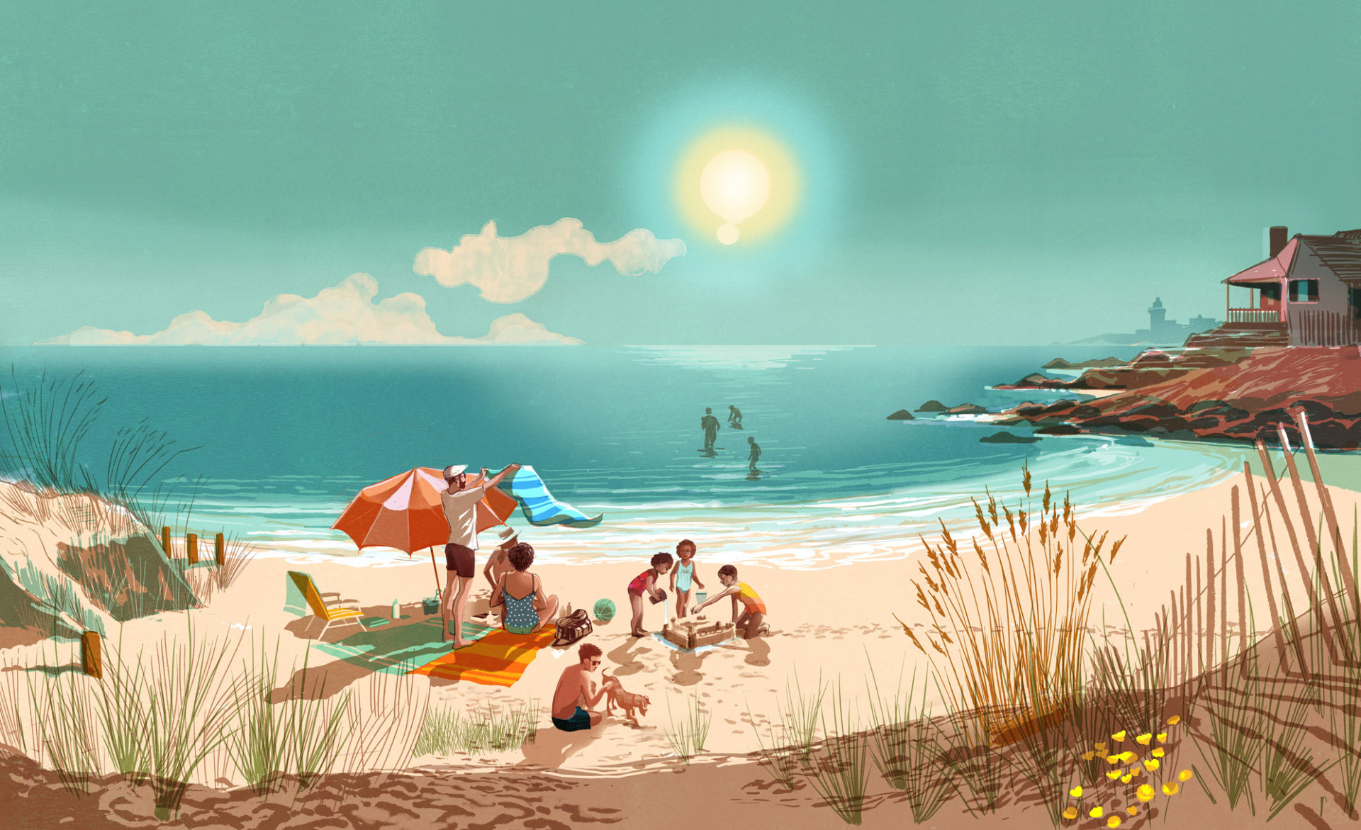 summer illustration art - Dogodki