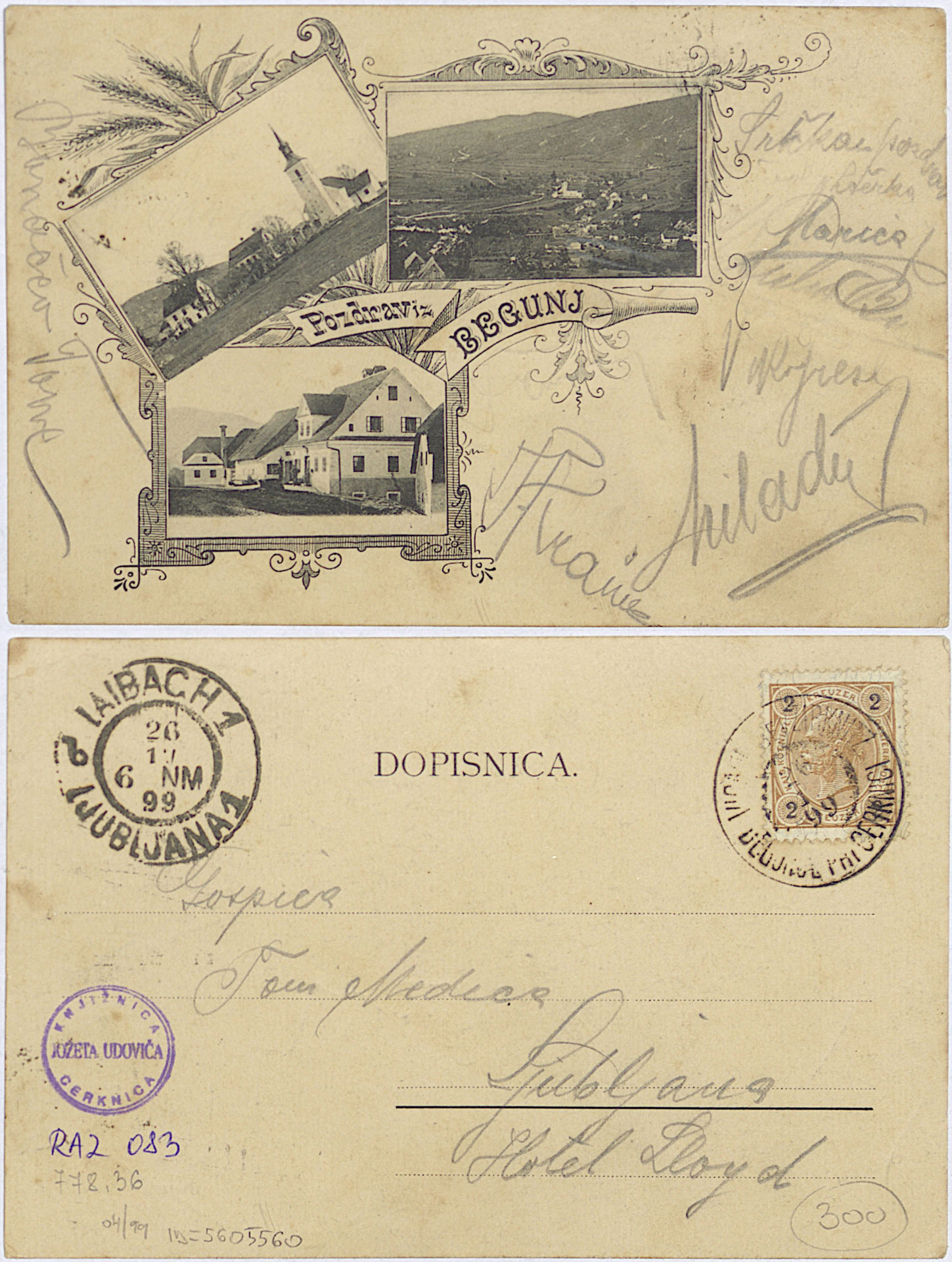 Begunje 1899 1126 5605560 0083 1 - Begunje pri Cerknici