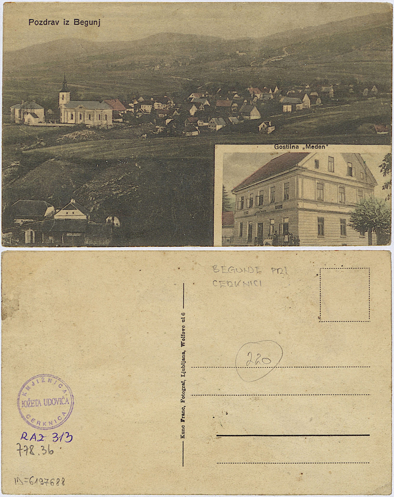 Begunje 1900 1909 6197688 0313 - Begunje pri Cerknici