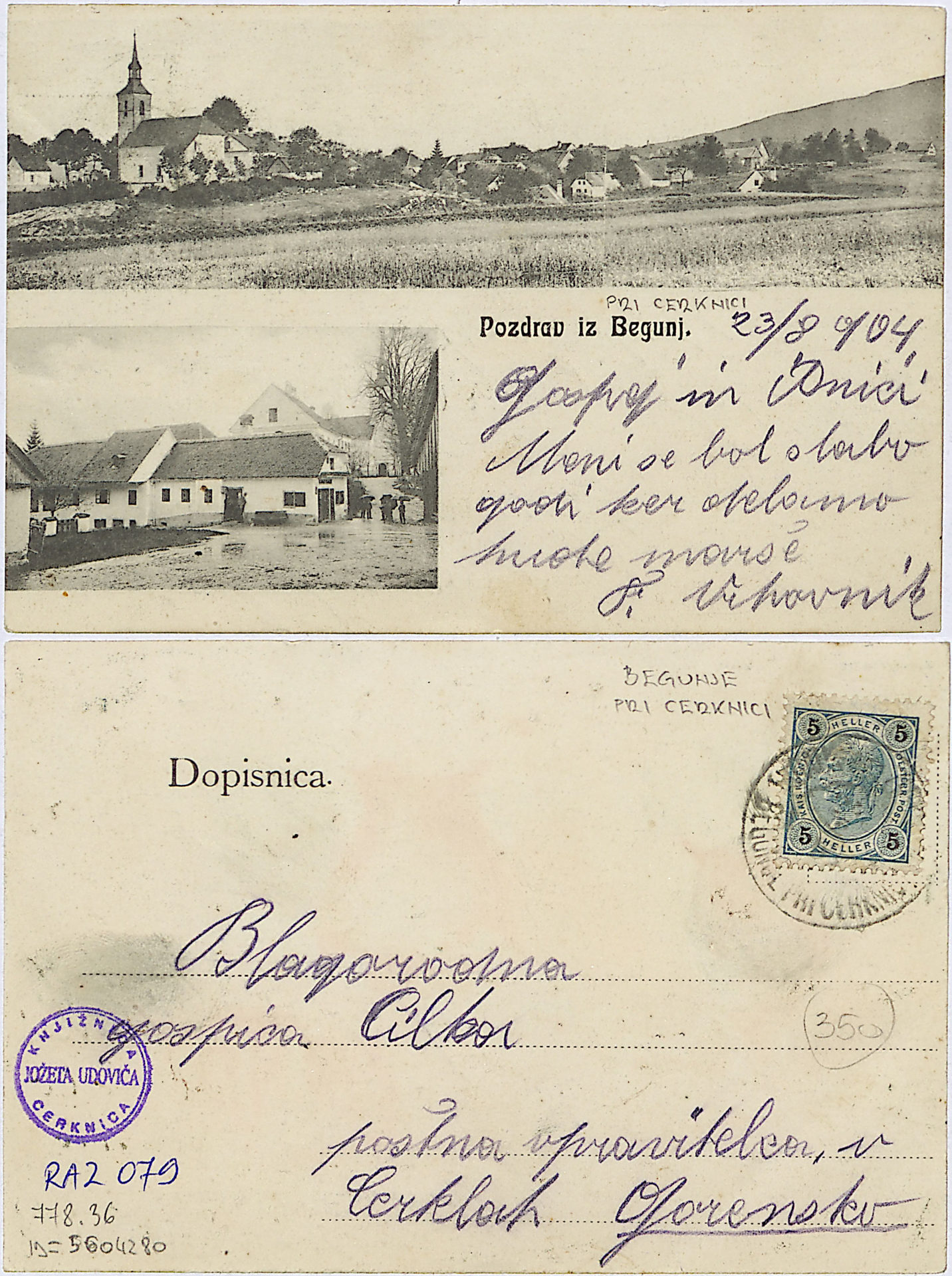 Begunje 1904 0823 5604280 0079 1 - Begunje pri Cerknici