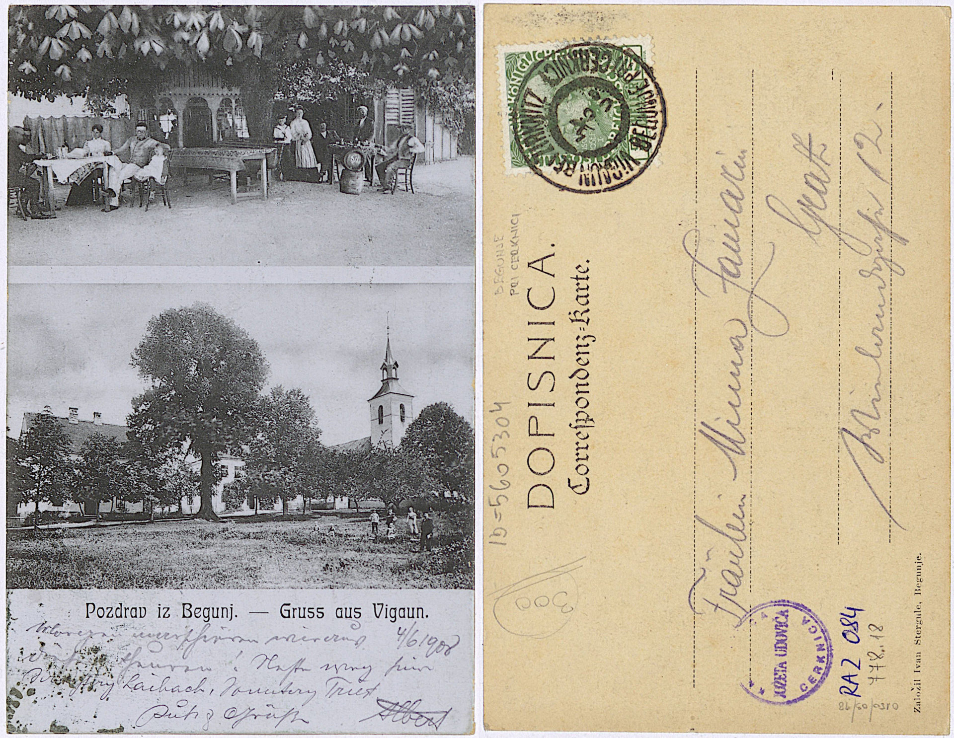 Begunje 1908 0604 5605304 0084 1 - Begunje pri Cerknici