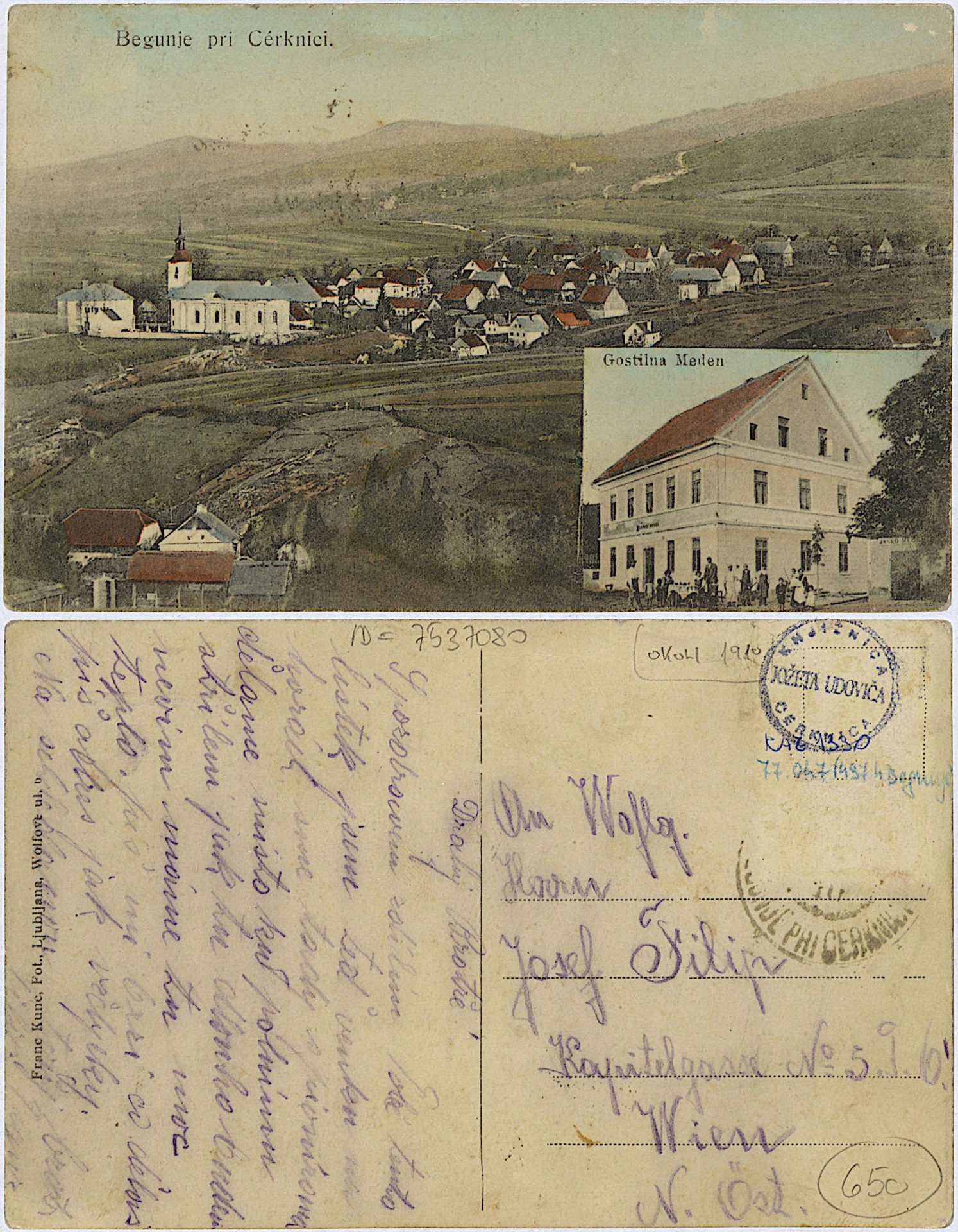 Begunje 1910 0000 7537080 1330 1 - Begunje pri Cerknici