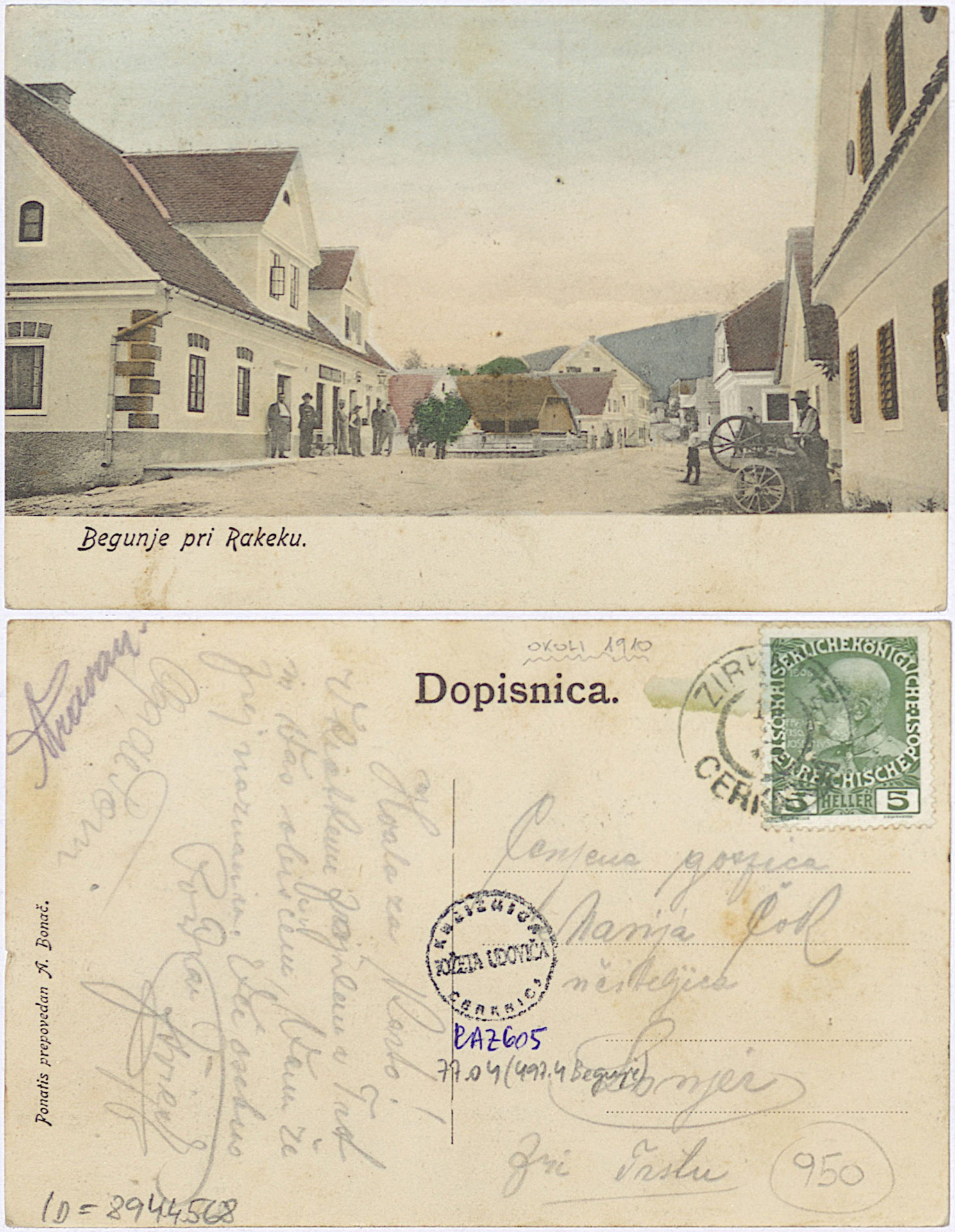 Begunje 1910 0000 8944568 0605 1 - Begunje pri Cerknici