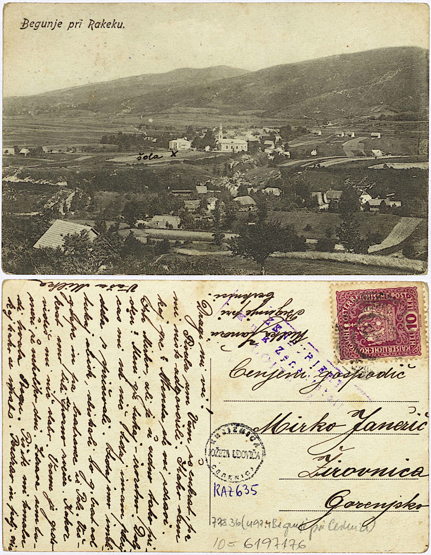 Begunje 1914 0000 6197176 0635 1 - Begunje pri Cerknici