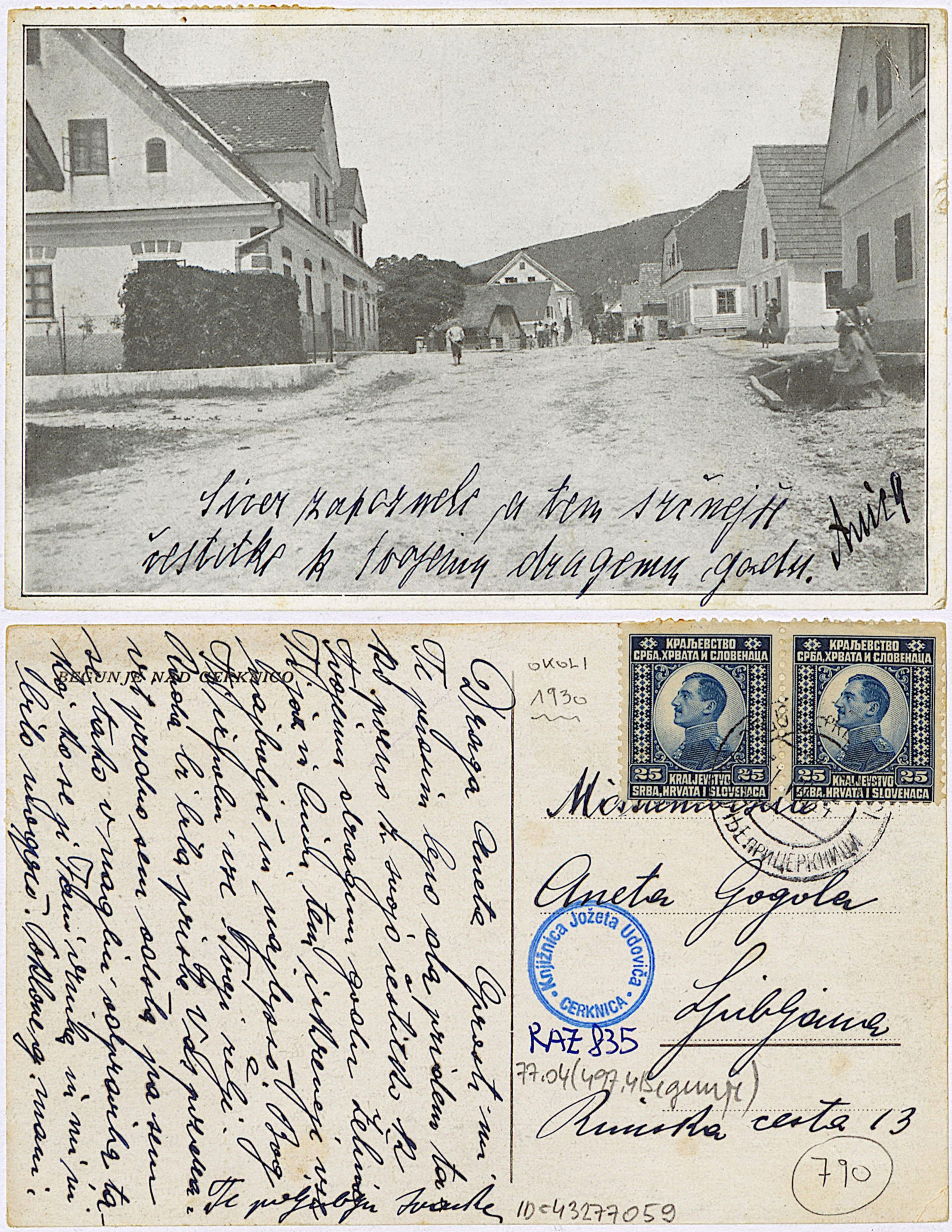 Begunje 1924 0731 43277059 0835 1 - Begunje pri Cerknici