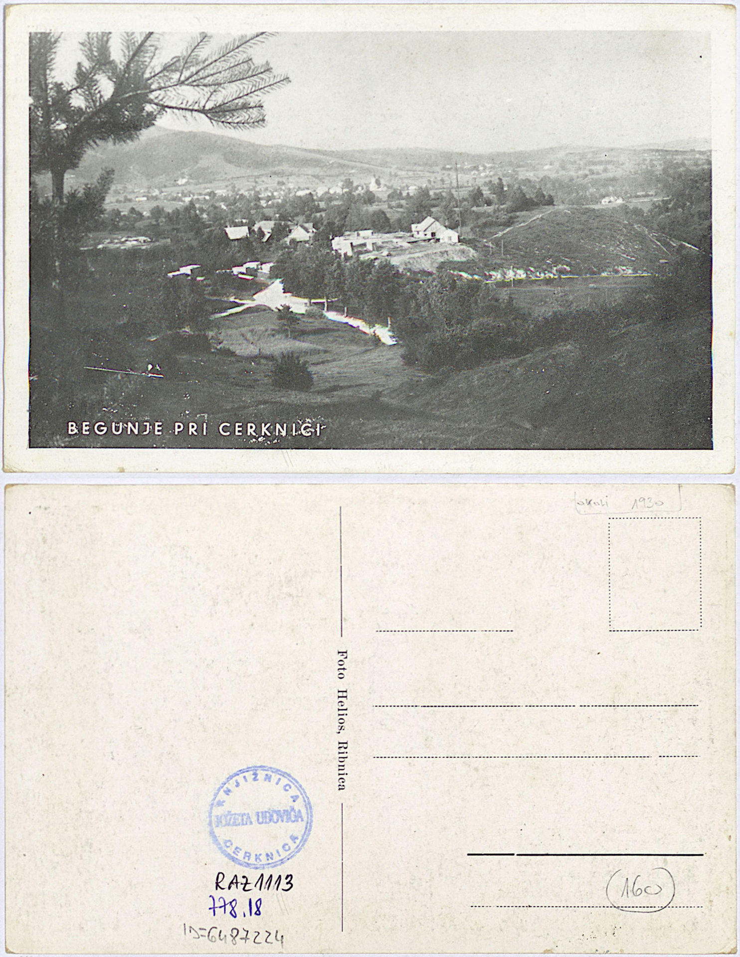 Begunje 1930 0000 6487224 1113 - Begunje pri Cerknici